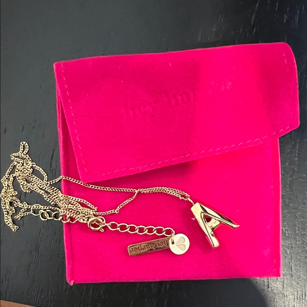 Harper Gold 'A' Initial Necklace